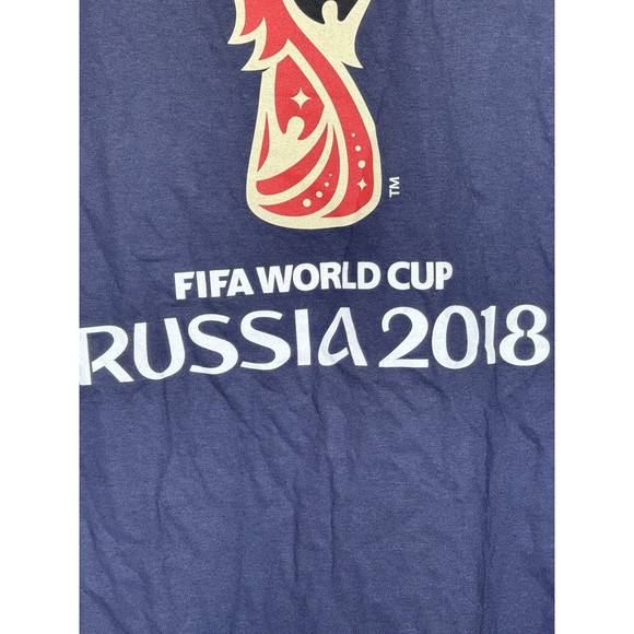 Russia 20018 T-Shirt Mens Womens Sz XL Fifa World Cup Unisex Graphic Print Logo - Picture 4 of 11